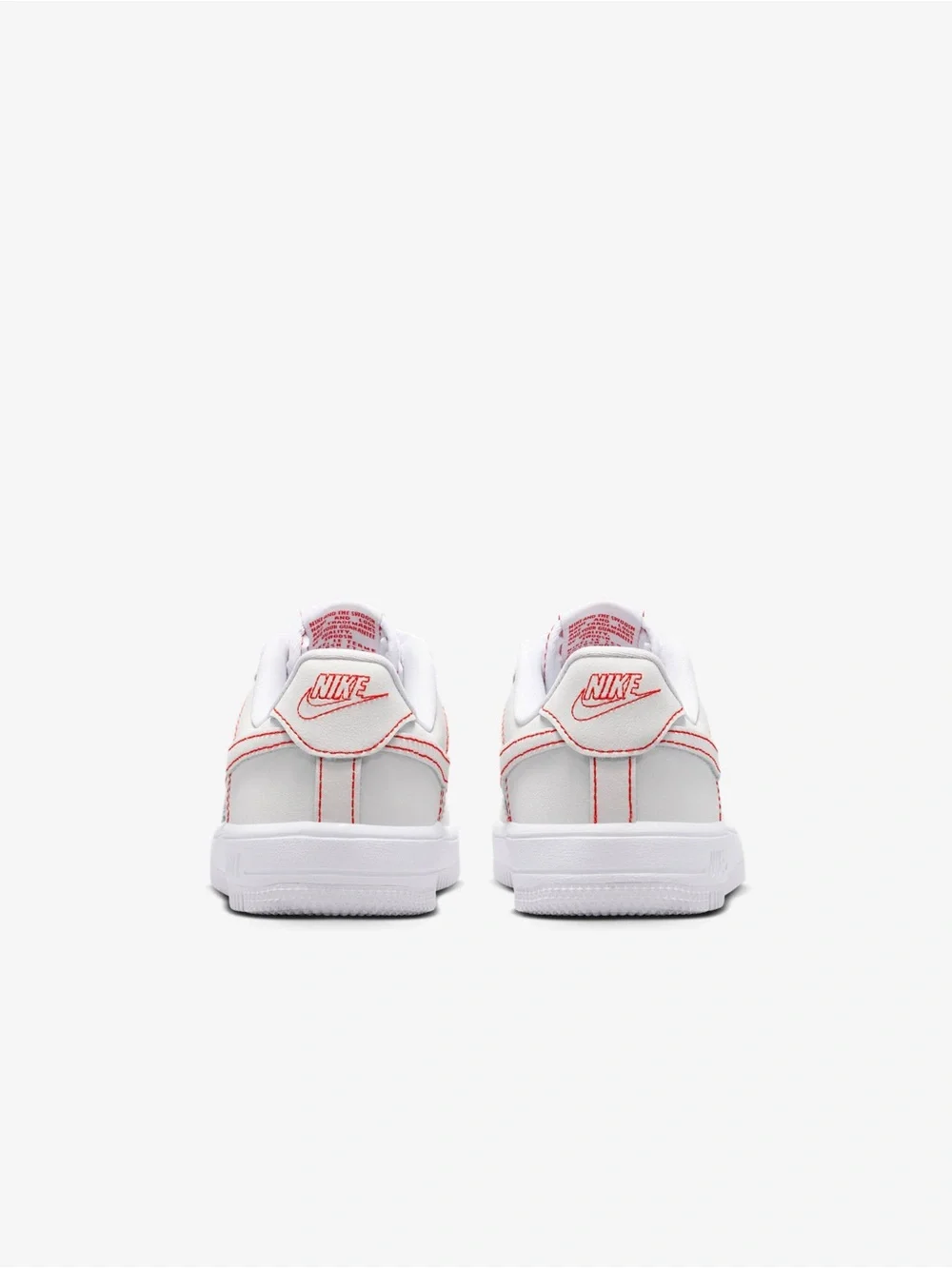 Nike Air Force 1 Low LV8 1 Lace White/Red preschool Size 3Y